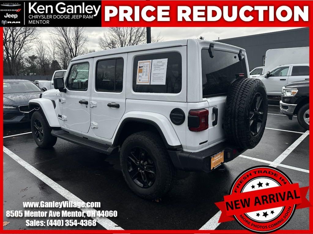 used 2022 Jeep Wrangler Unlimited car, priced at $36,100