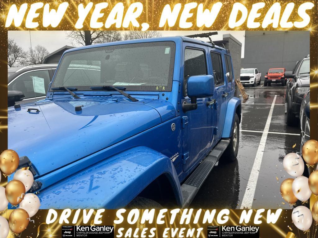 used 2015 Jeep Wrangler Unlimited car, priced at $15,350