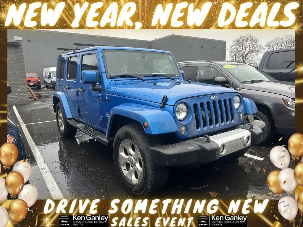 used 2015 Jeep Wrangler Unlimited car, priced at $15,350