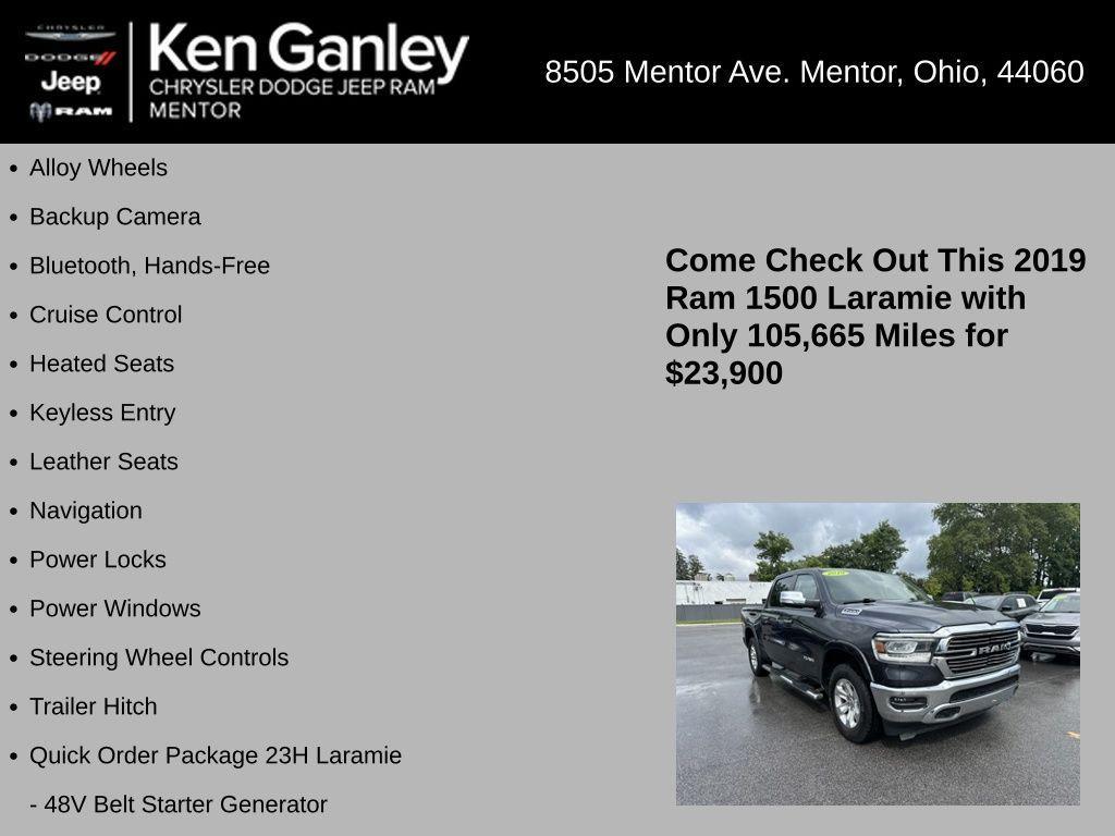 used 2019 Ram 1500 car, priced at $23,900