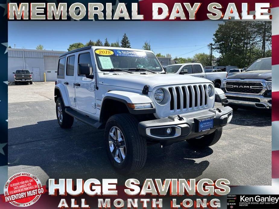 used 2018 Jeep Wrangler Unlimited car, priced at $25,600