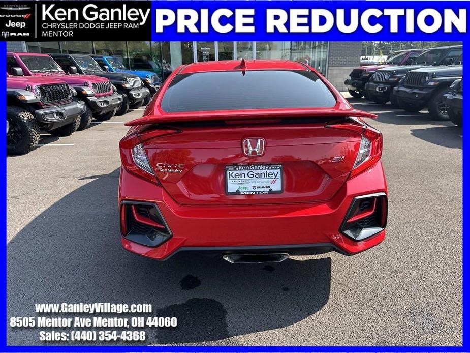 used 2020 Honda Civic Si car, priced at $23,500