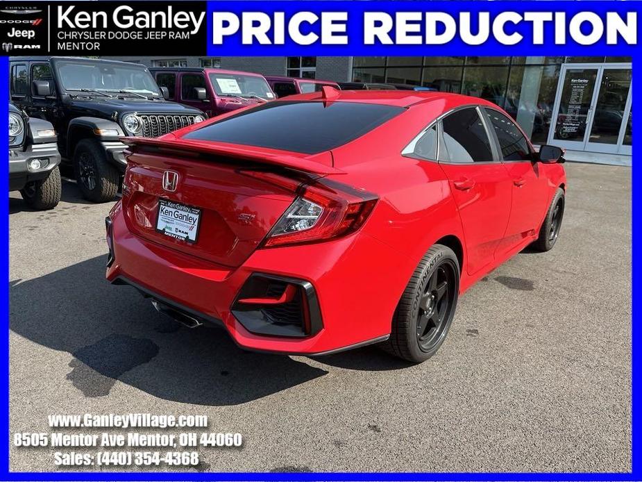 used 2020 Honda Civic Si car, priced at $23,500