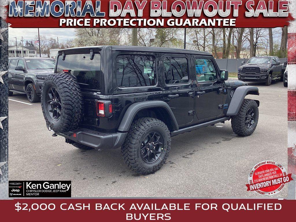 new 2025 Jeep Wrangler 4xe car, priced at $55,380
