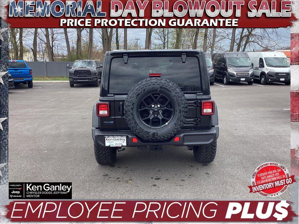 new 2025 Jeep Wrangler 4xe car, priced at $55,500