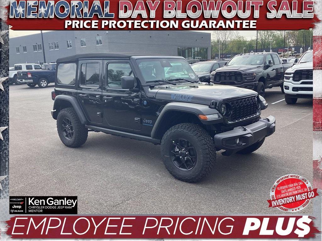 new 2025 Jeep Wrangler 4xe car, priced at $50,260