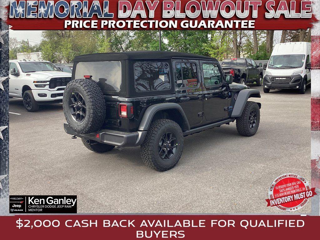 new 2025 Jeep Wrangler 4xe car, priced at $51,880