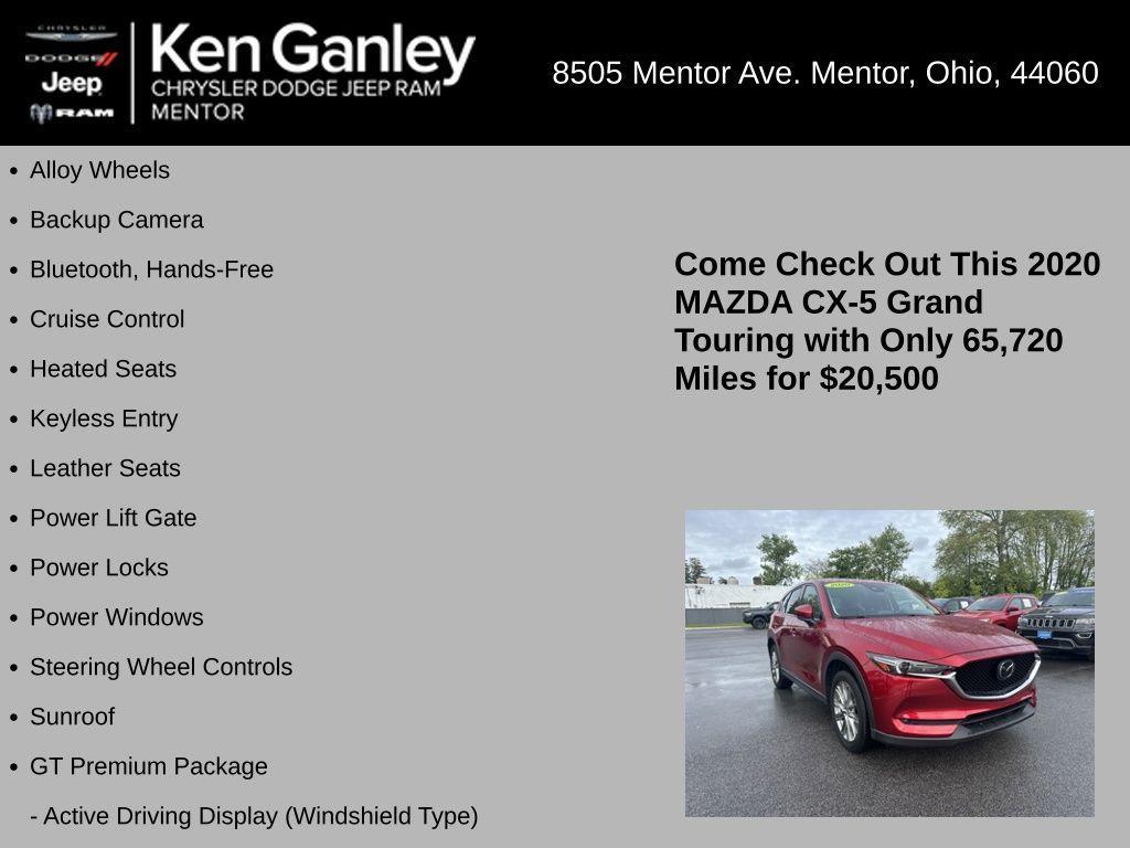 used 2020 Mazda CX-5 car, priced at $20,500