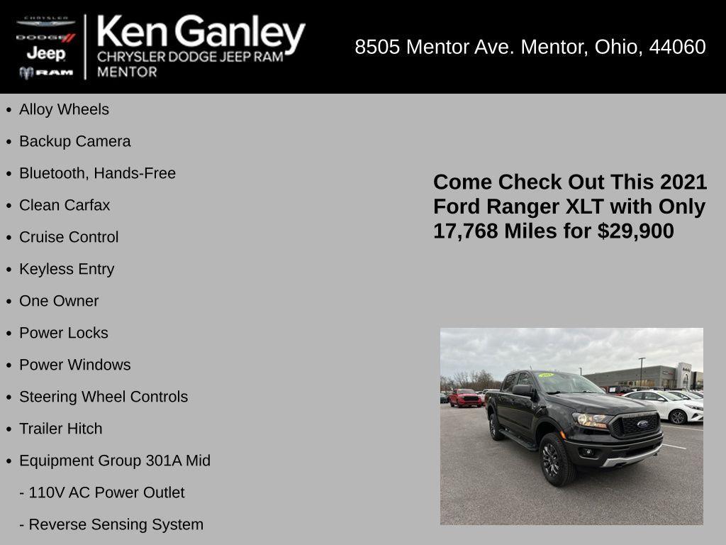 used 2021 Ford Ranger car, priced at $29,900