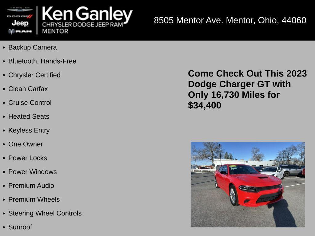 used 2023 Dodge Charger car, priced at $34,400
