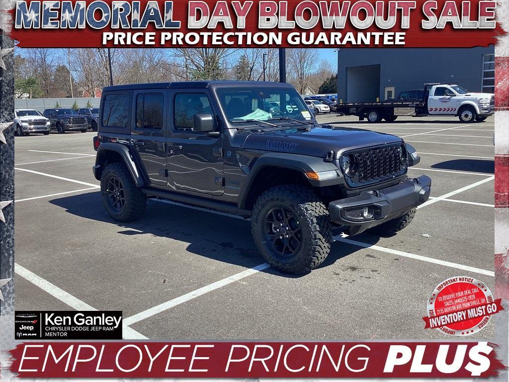 new 2025 Jeep Wrangler 4xe car, priced at $53,300