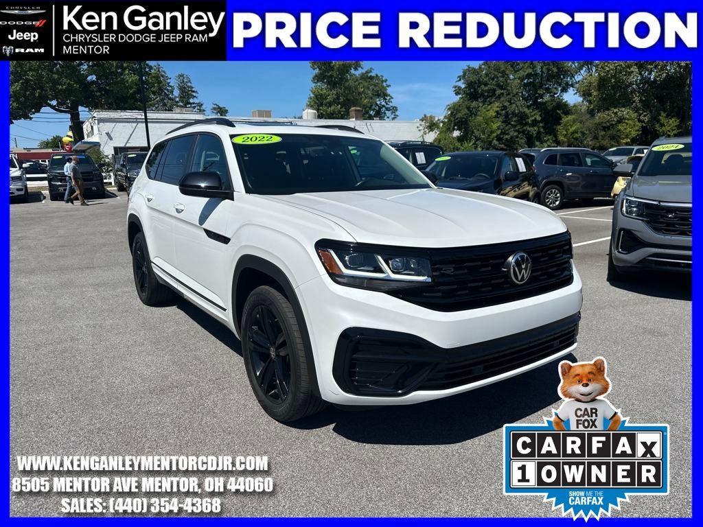 used 2022 Volkswagen Atlas car, priced at $32,500