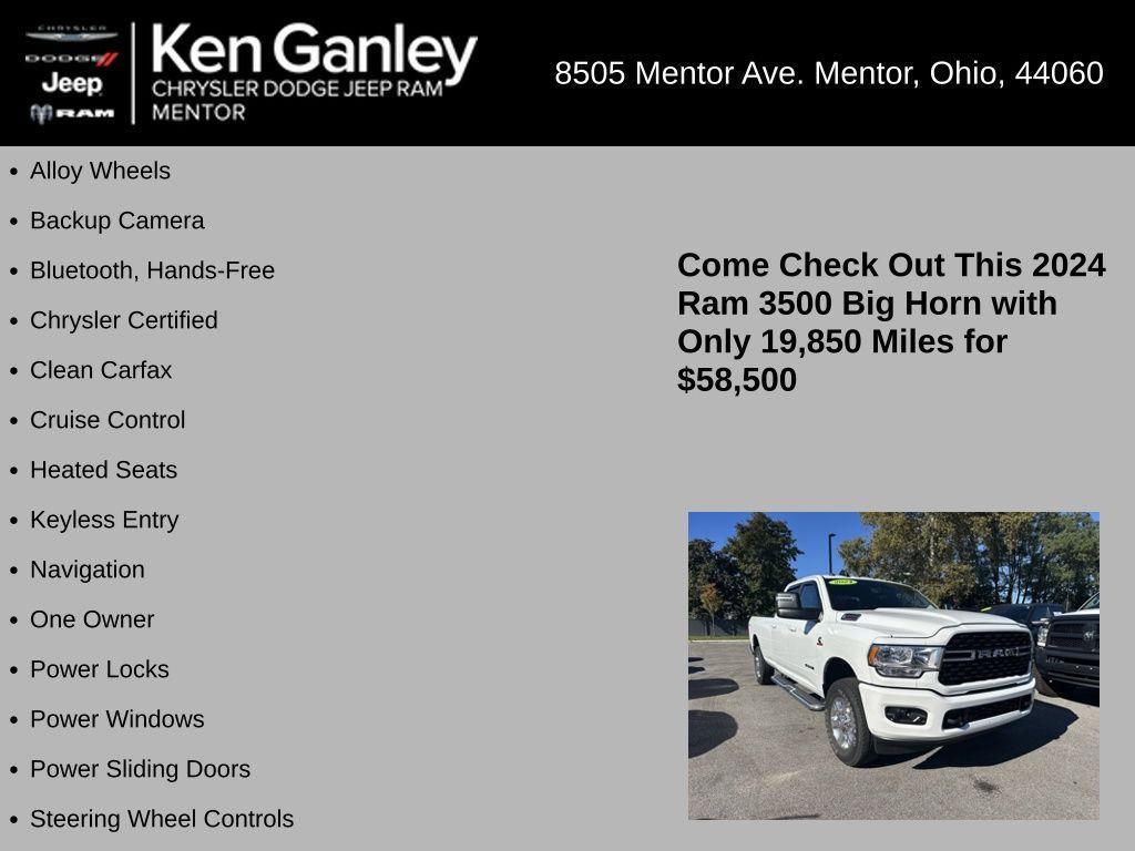 used 2024 Ram 3500 car, priced at $58,500