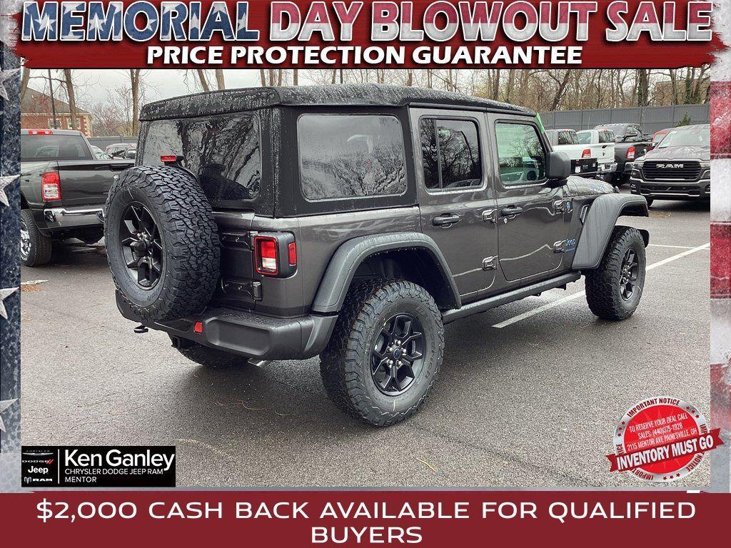 new 2025 Jeep Wrangler 4xe car, priced at $51,880