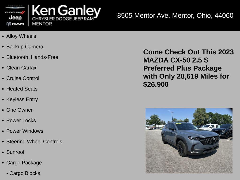 used 2023 Mazda CX-50 car, priced at $26,900