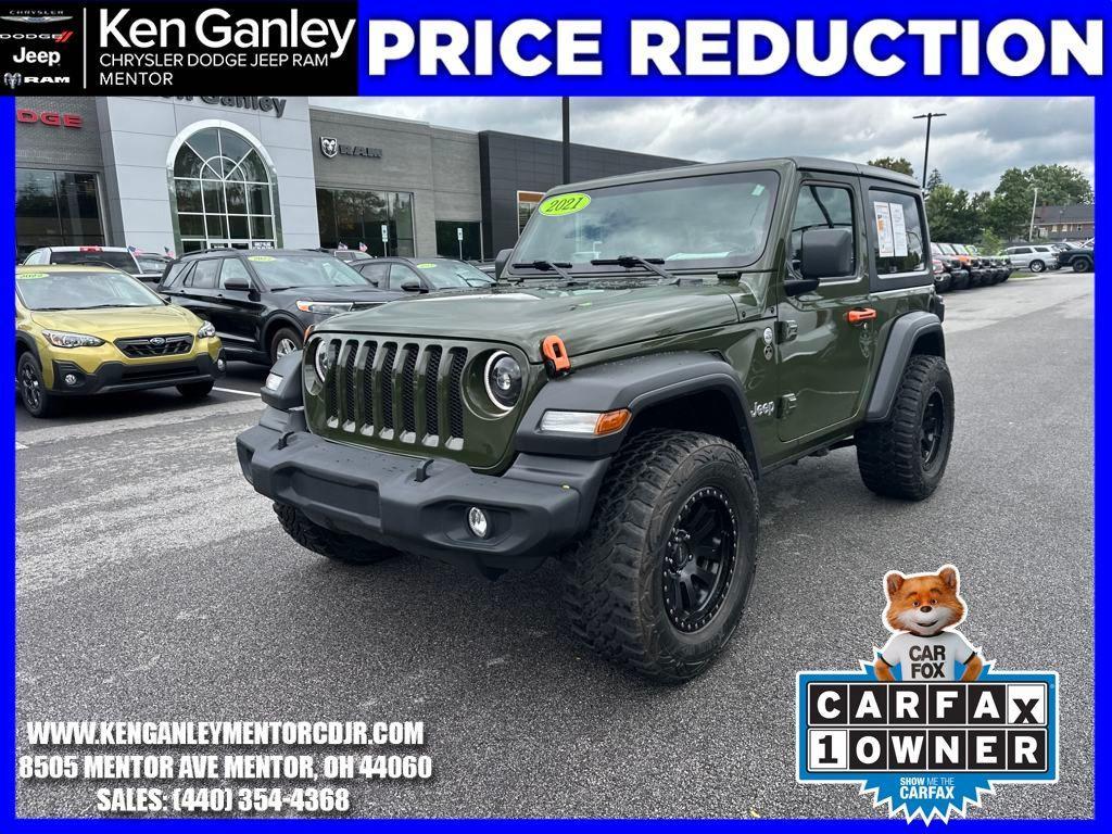 used 2021 Jeep Wrangler car, priced at $28,680