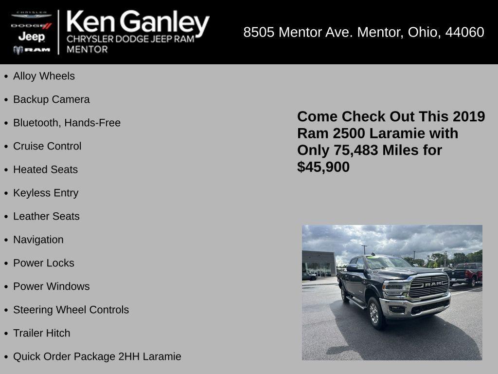 used 2019 Ram 2500 car, priced at $45,900