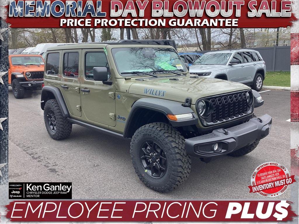 new 2025 Jeep Wrangler 4xe car, priced at $55,500