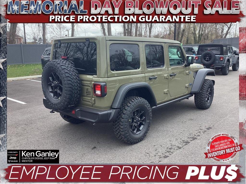 new 2025 Jeep Wrangler 4xe car, priced at $55,500