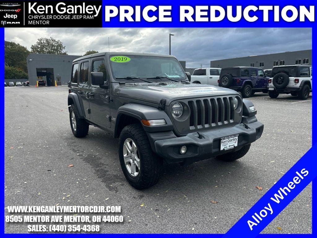 used 2019 Jeep Wrangler Unlimited car, priced at $21,500