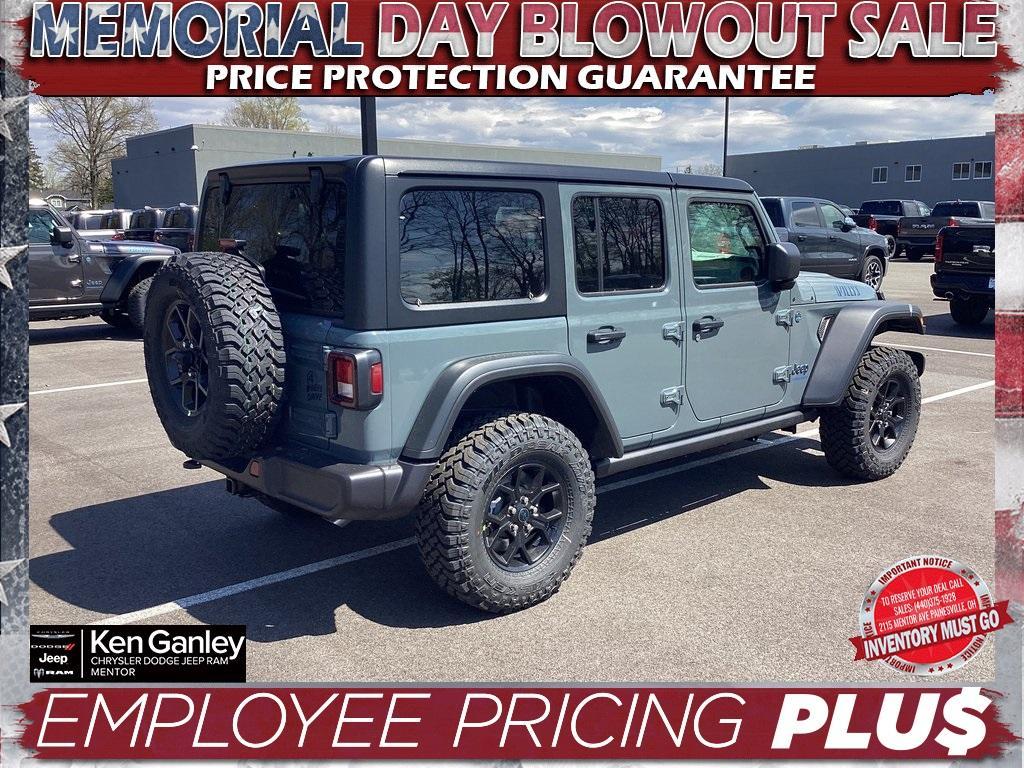 new 2025 Jeep Wrangler 4xe car, priced at $53,300