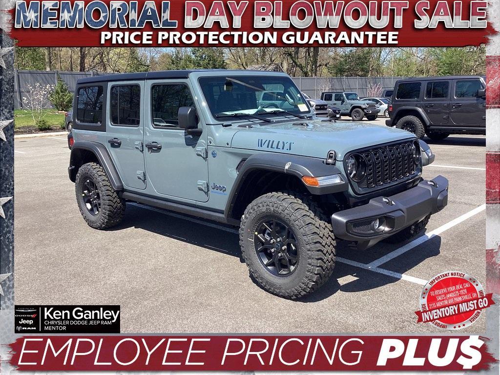 new 2025 Jeep Wrangler 4xe car, priced at $53,300