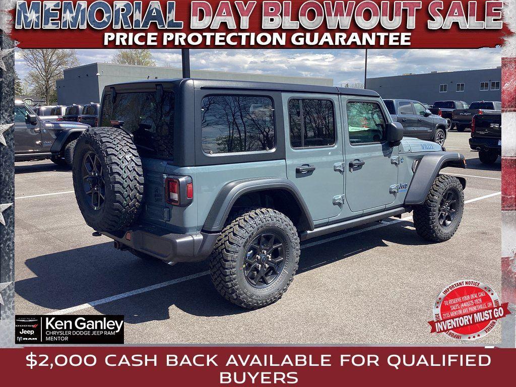 new 2025 Jeep Wrangler 4xe car, priced at $53,180