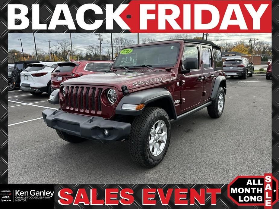 used 2021 Jeep Wrangler Unlimited car, priced at $31,500