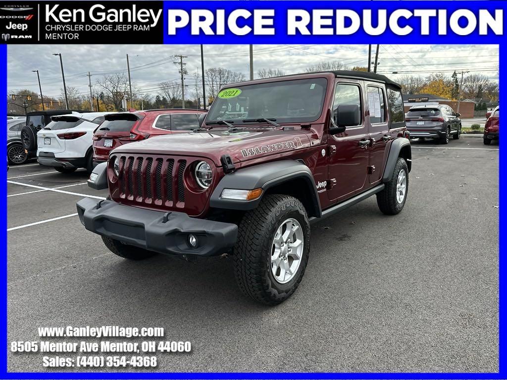 used 2021 Jeep Wrangler Unlimited car, priced at $29,994