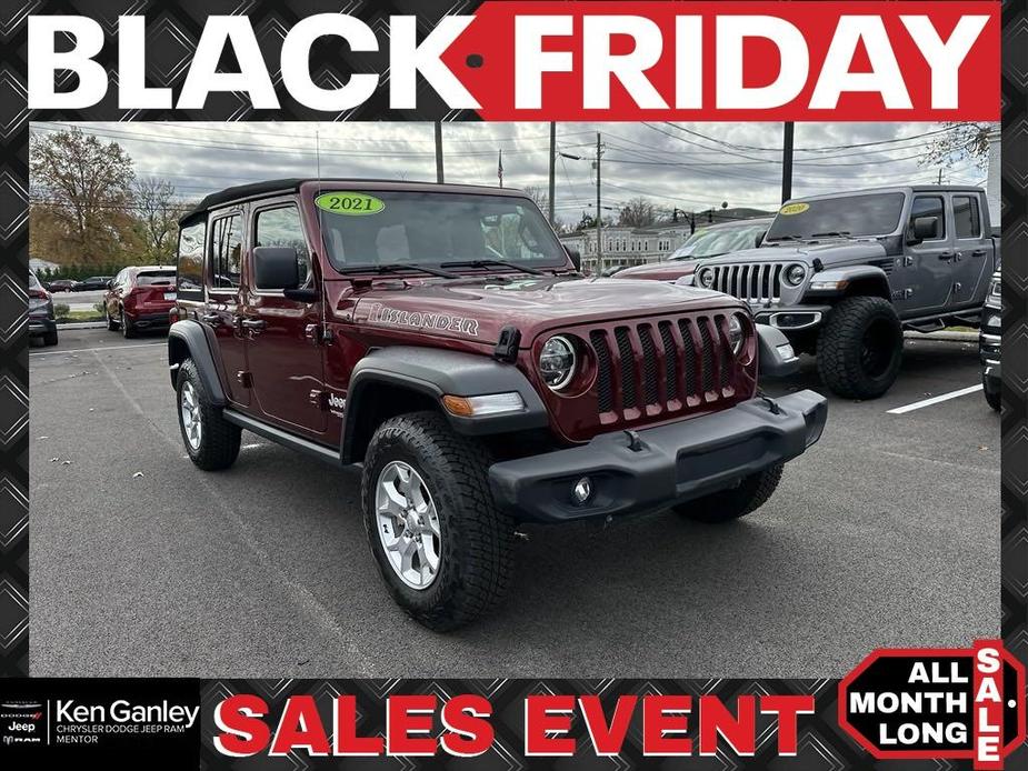 used 2021 Jeep Wrangler Unlimited car, priced at $31,500