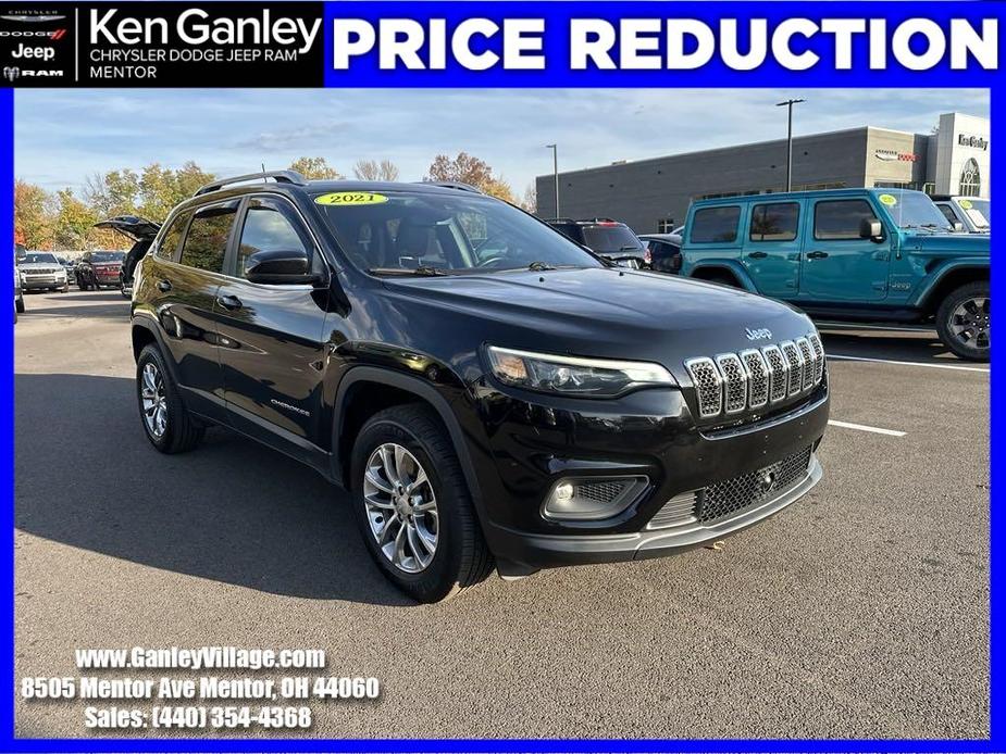 used 2021 Jeep Cherokee car, priced at $22,500