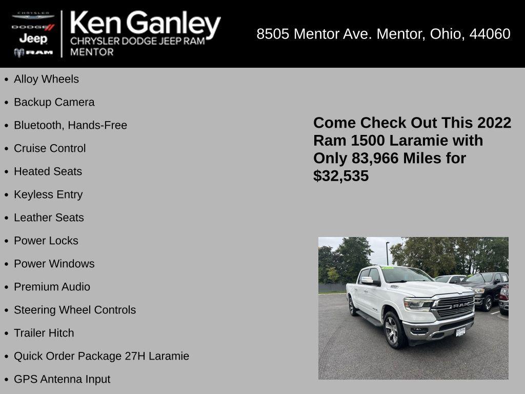 used 2022 Ram 1500 car, priced at $32,535