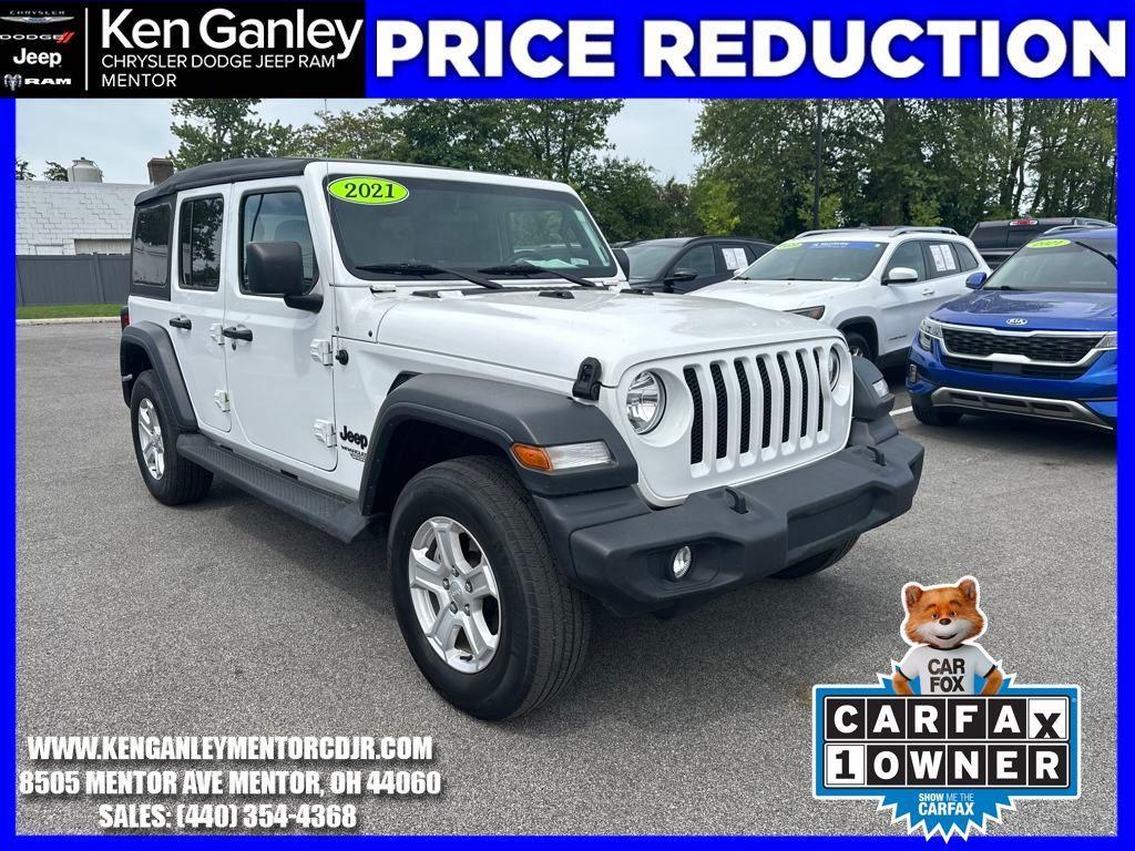 used 2021 Jeep Wrangler Unlimited car, priced at $31,180