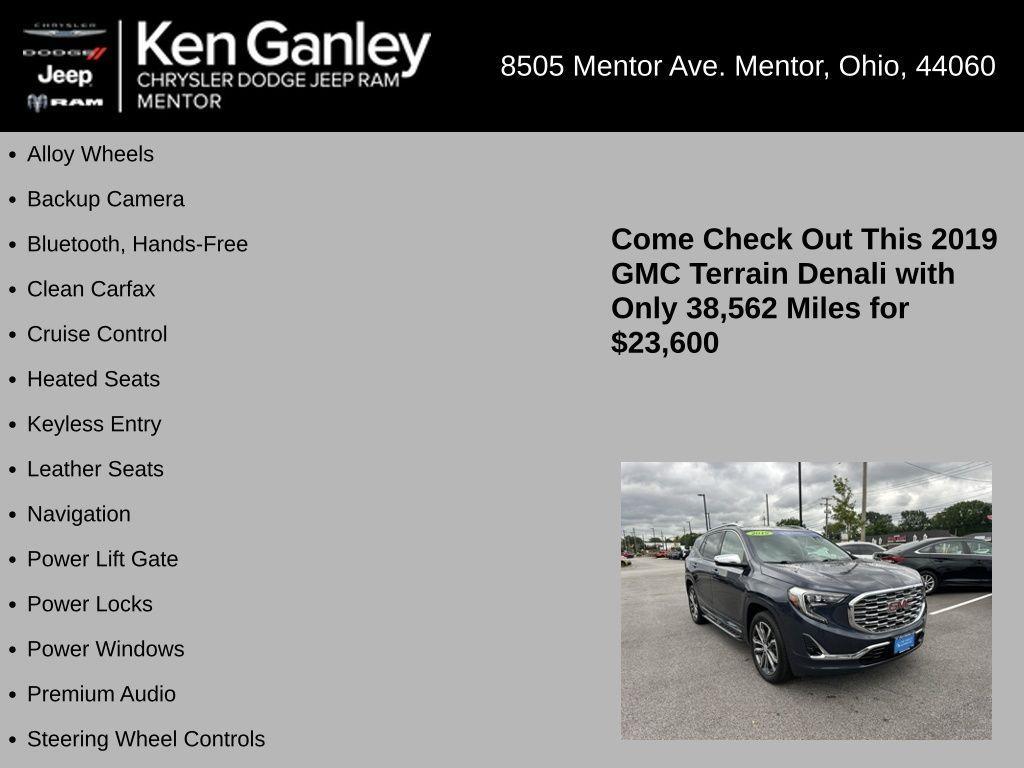 used 2019 GMC Terrain car, priced at $23,600