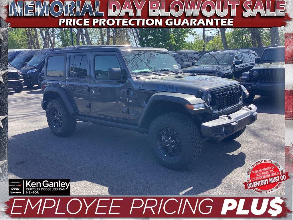new 2025 Jeep Wrangler 4xe car, priced at $53,300
