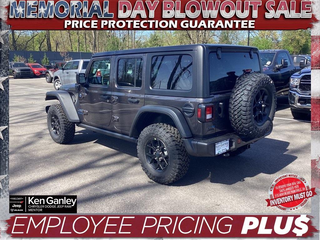 new 2025 Jeep Wrangler 4xe car, priced at $53,300