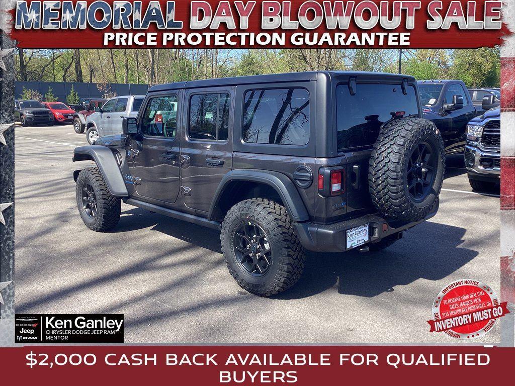 new 2025 Jeep Wrangler 4xe car, priced at $53,180