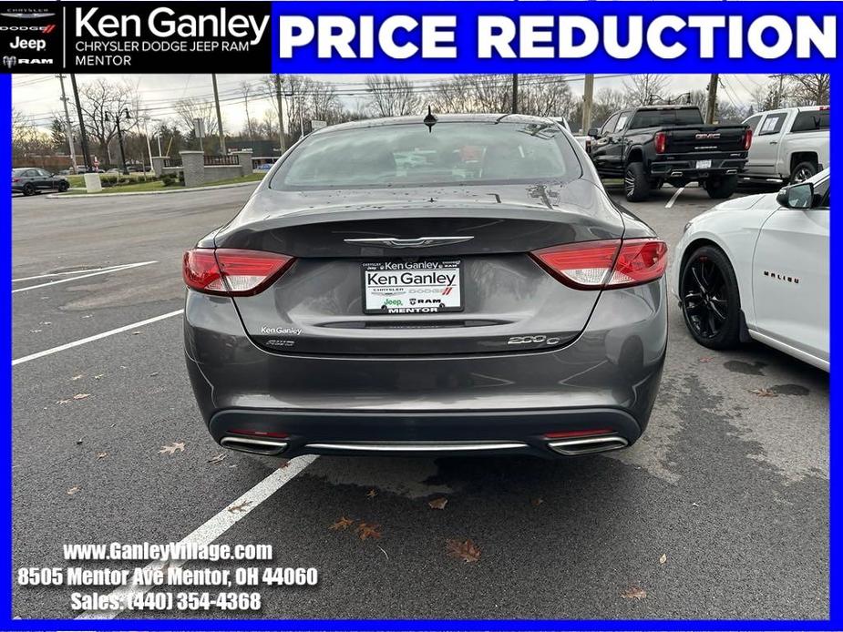 used 2015 Chrysler 200 car, priced at $9,860