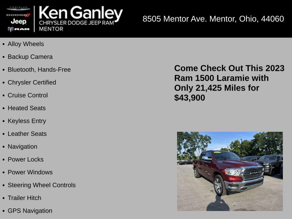 used 2023 Ram 1500 car, priced at $43,900