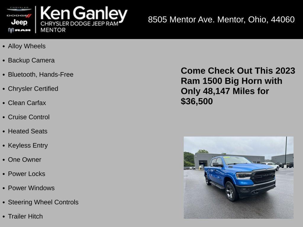 used 2023 Ram 1500 car, priced at $36,500