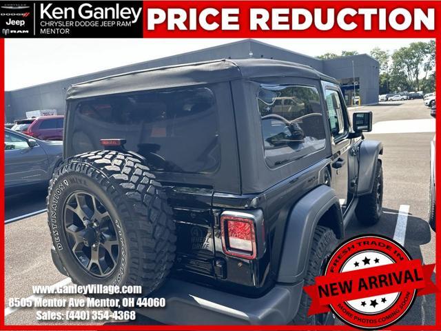 used 2021 Jeep Wrangler car, priced at $27,900