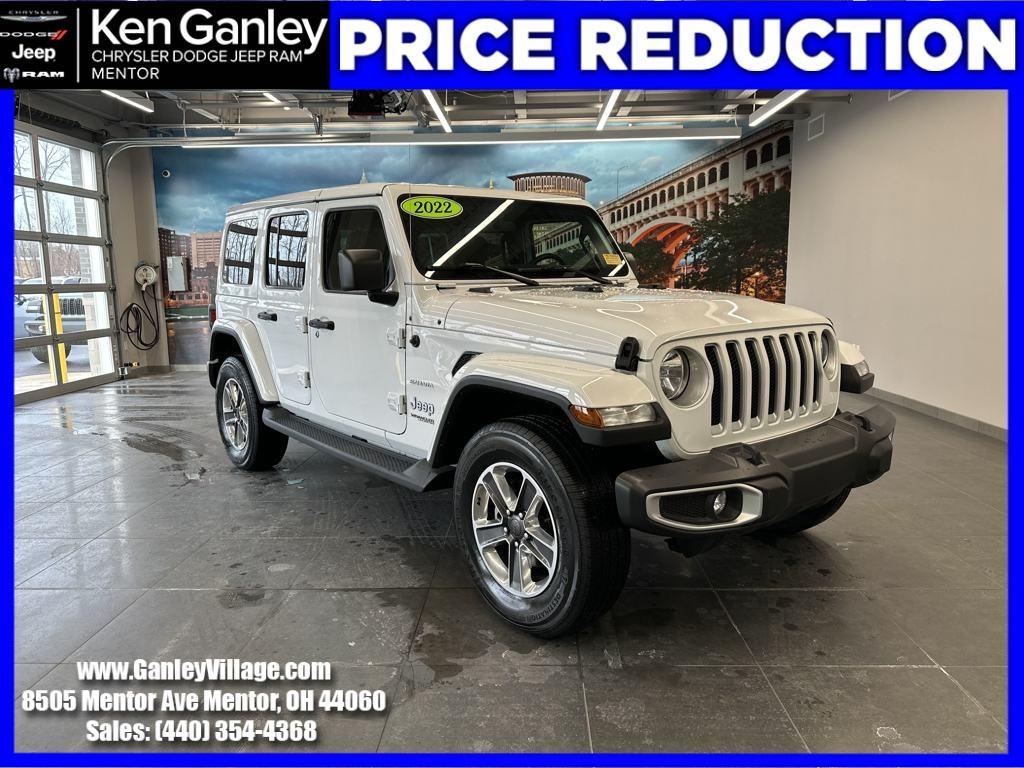 used 2022 Jeep Wrangler Unlimited car, priced at $33,100