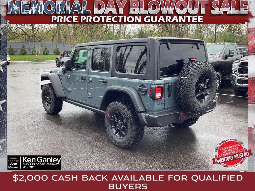 new 2025 Jeep Wrangler 4xe car, priced at $53,180