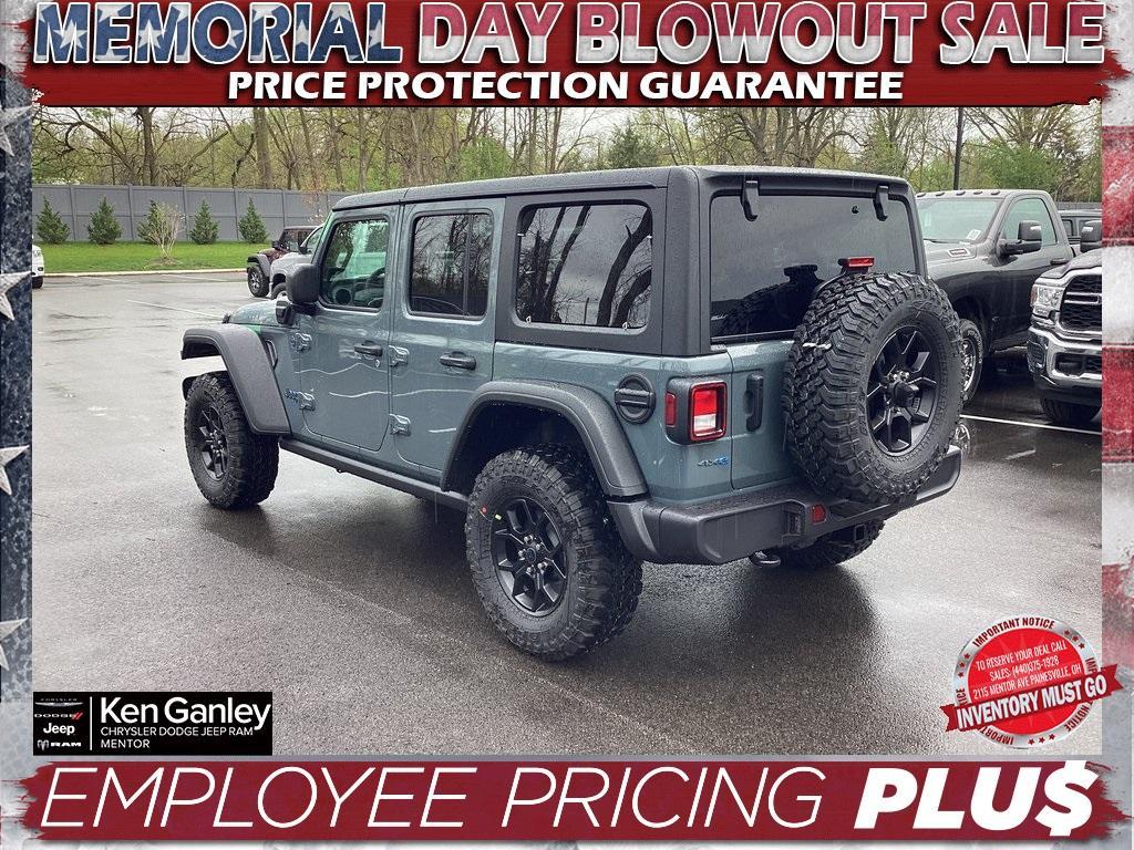 new 2025 Jeep Wrangler 4xe car, priced at $53,300