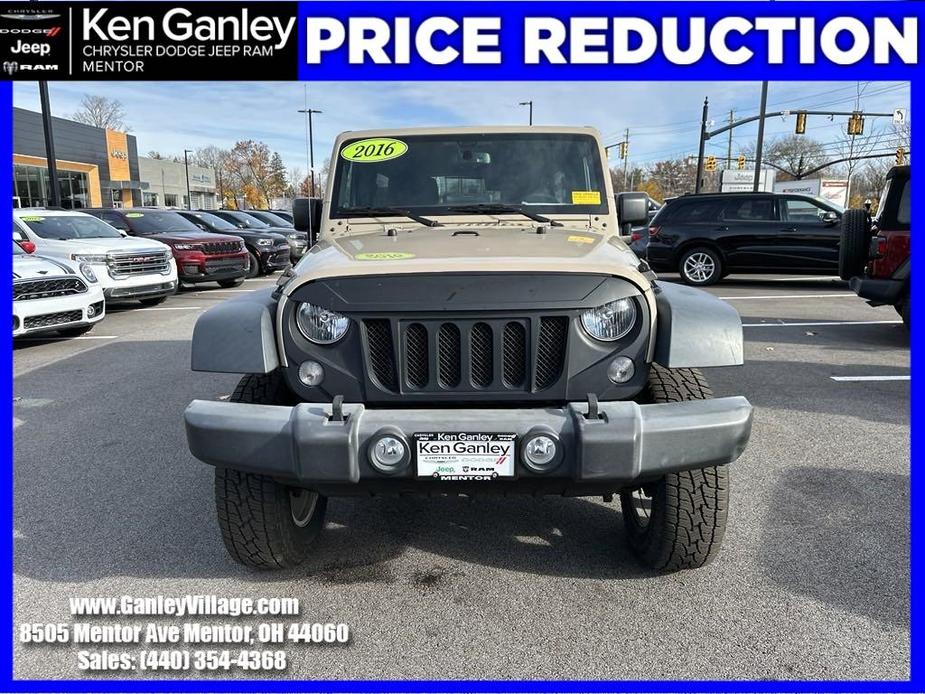 used 2016 Jeep Wrangler Unlimited car, priced at $17,978