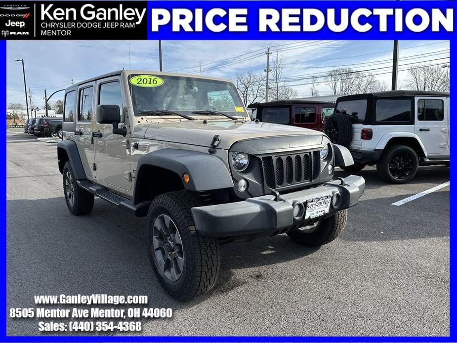 used 2016 Jeep Wrangler Unlimited car, priced at $17,995