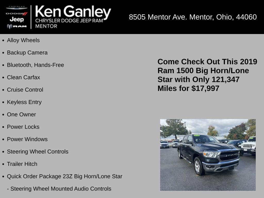 used 2019 Ram 1500 car, priced at $17,997