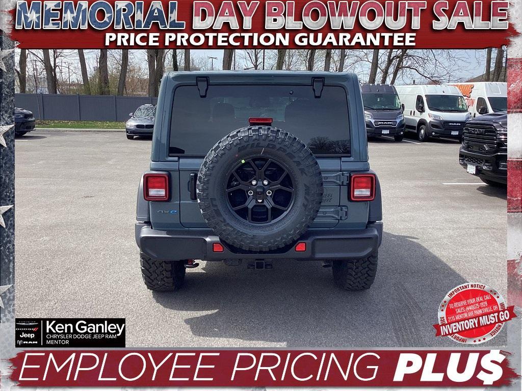 new 2025 Jeep Wrangler 4xe car, priced at $55,500