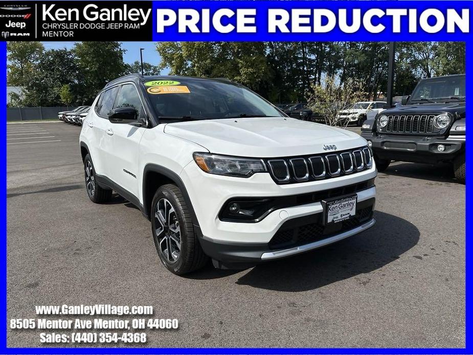 used 2022 Jeep Compass car, priced at $24,500