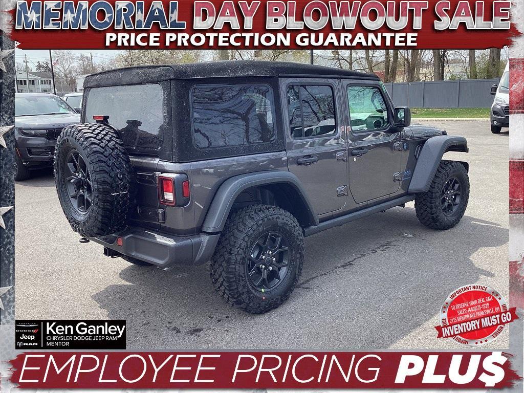 new 2025 Jeep Wrangler 4xe car, priced at $52,000